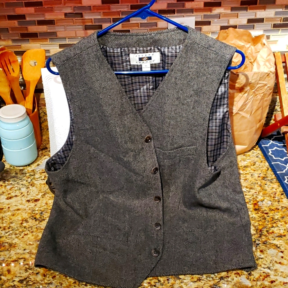 Joseph Abboud XL tweed like Vest